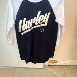 Hurley boys size small 3/4 tee